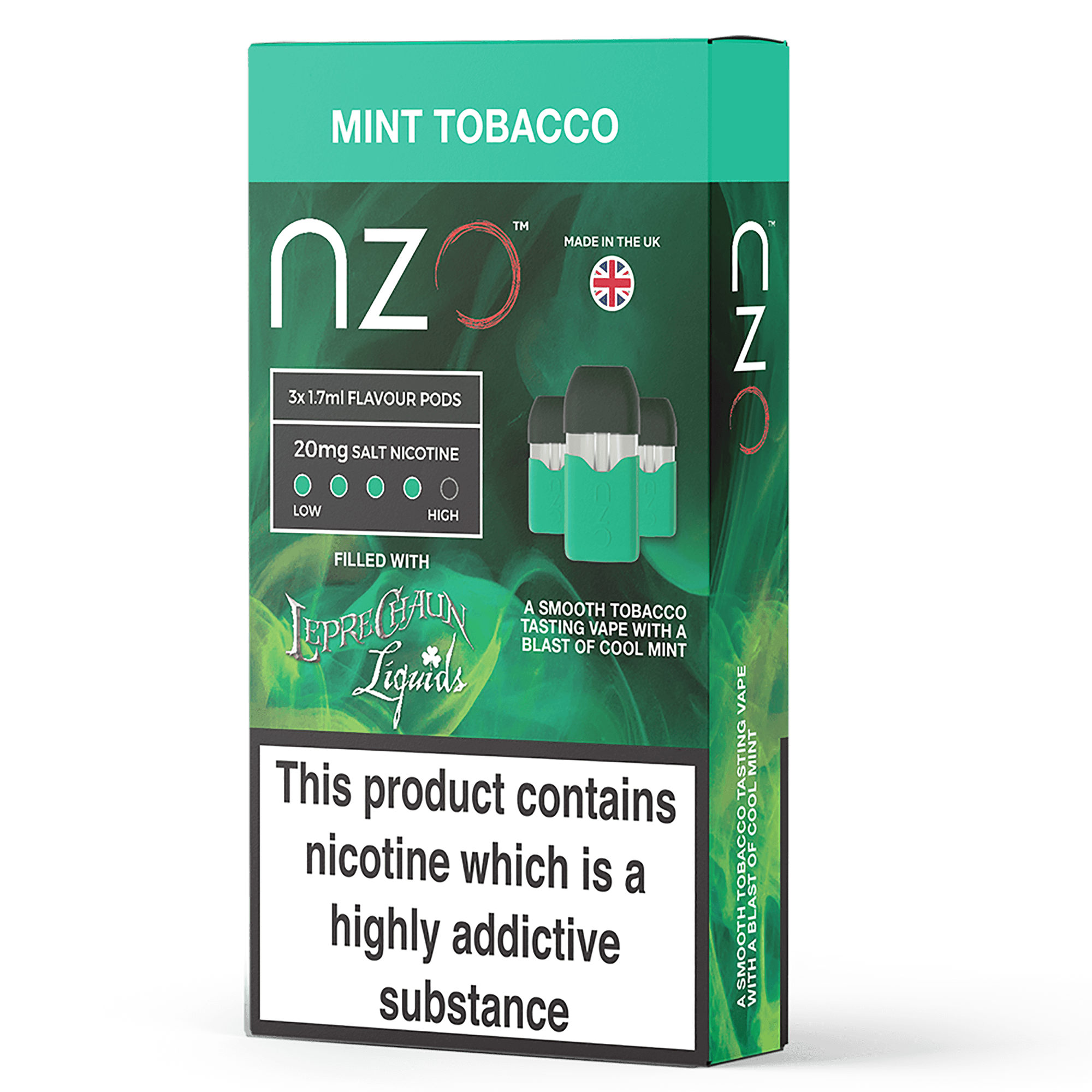 Mint Tobacco by Leprechaun - nzo E-Liquid Pods