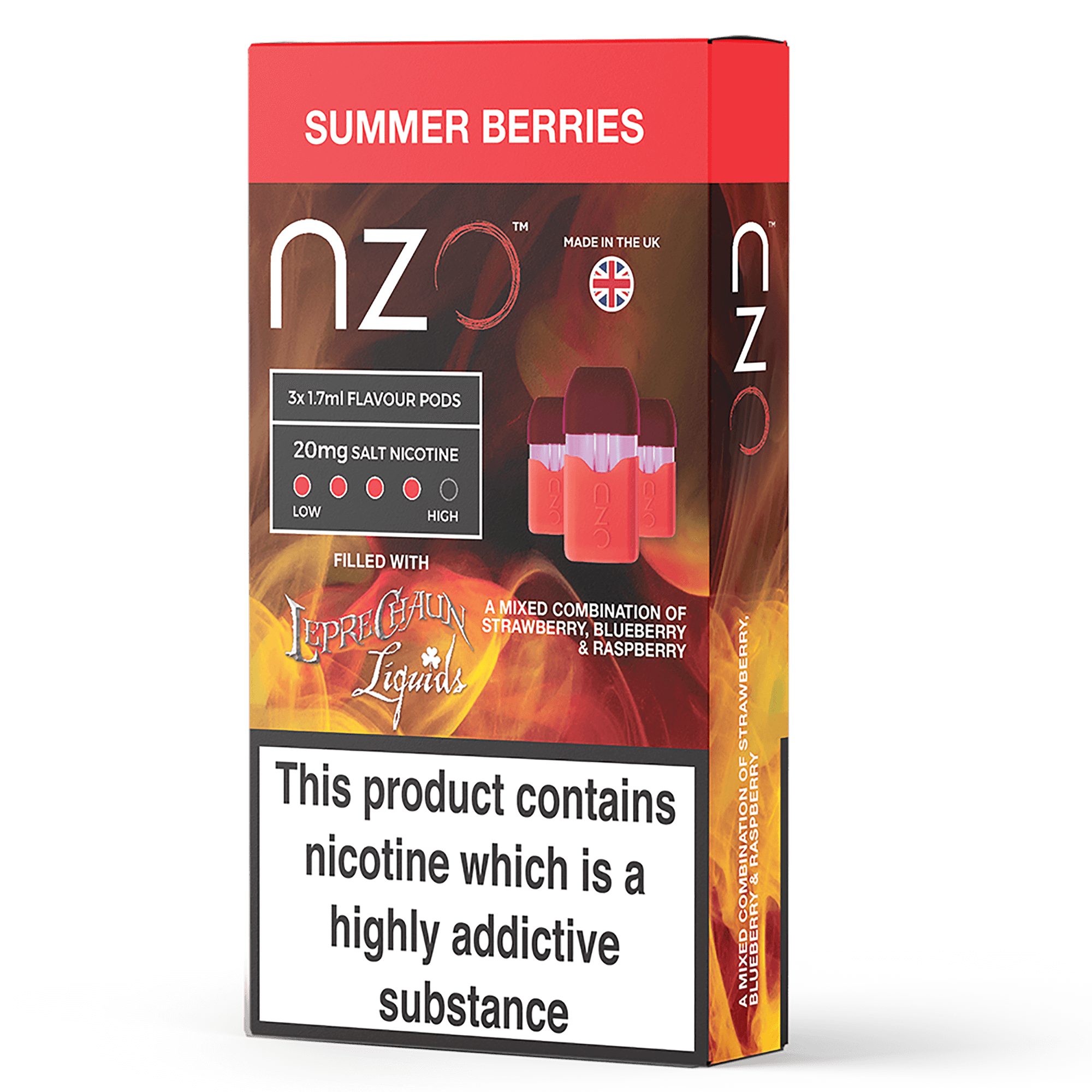 Summer Berries by Leprechaun - nzo E-Liquid Pods